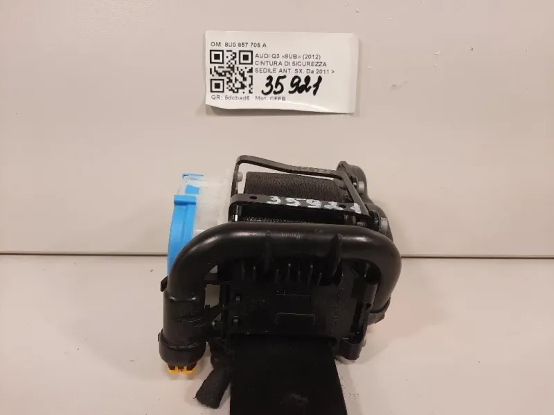 Cintura DI Sicurezza Sedile ANT SX 8U0 857 705 A Audi Q3 8UB 2012