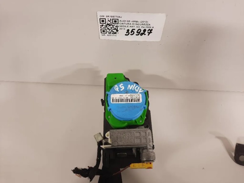Cintura DI Sicurezza Sedile ANT SX 8R1857705J Audi Q5 8RB 2012