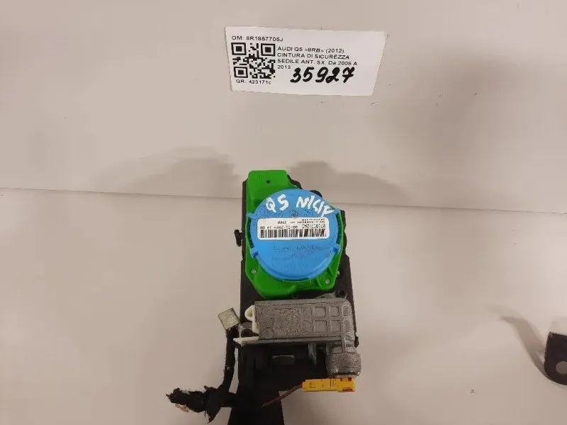 Cintura DI Sicurezza Sedile ANT SX 8R1857705J Audi Q5 8RB 2012