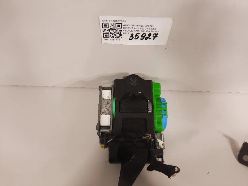 Cintura DI Sicurezza Sedile ANT SX 8R1857705J Audi Q5 8RB 2012