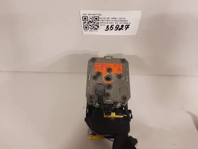 Cintura DI Sicurezza Sedile ANT SX 8R1857705J Audi Q5 8RB 2012