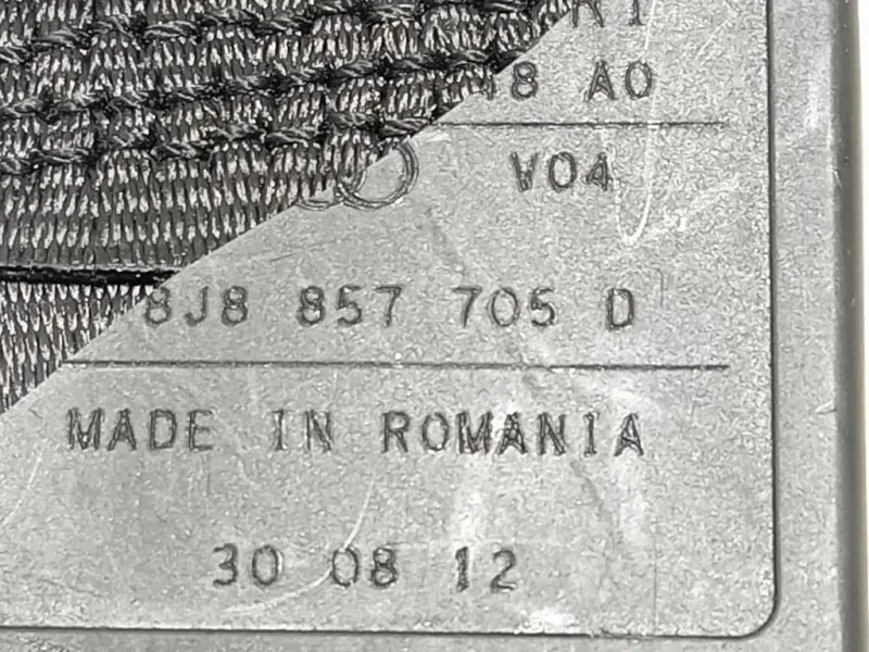 Cintura DI Sicurezza Sedile ANT SX 8J8 857 705 D Audi TT 8J3 2010