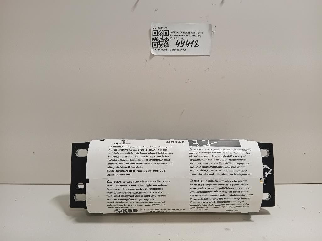 Air-bag Passeggero 1017482 Lancia Ypsilon III 2011