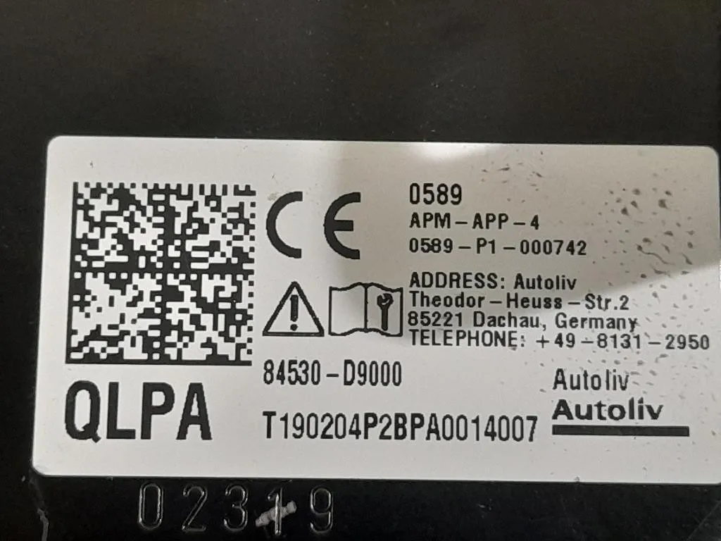 Air-bag Passeggero 84530D9000 Kia Sportage III 2010