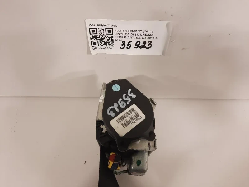 Cintura DI Sicurezza Sedile ANT SX 609067701C Fiat Freemont 2011