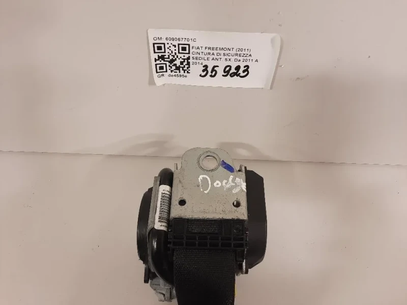 Cintura DI Sicurezza Sedile ANT SX 609067701C Fiat Freemont 2011