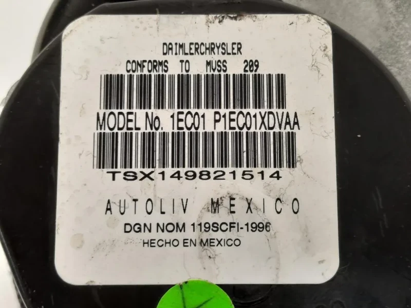 Cintura DI Sicurezza Sedile ANT SX 609067701C Fiat Freemont 2011