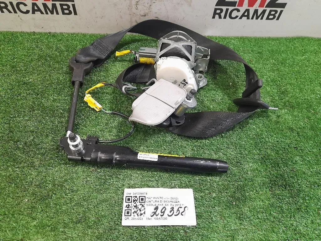 Cintura DI Sicurezza Sedile ANT SX 34123857B Fiat Punto III 2012