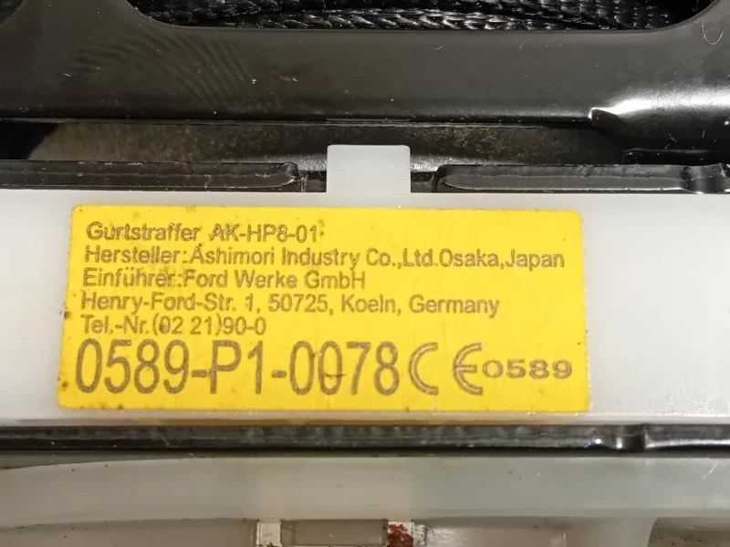 Cintura DI Sicurezza Sedile ANT SX BGG560057J Ford Ranger IV 2012