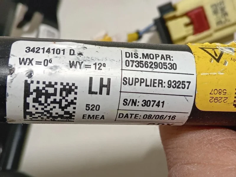 Cintura DI Sicurezza Sedile ANT SX 34218104A Jeep Renegade 2015