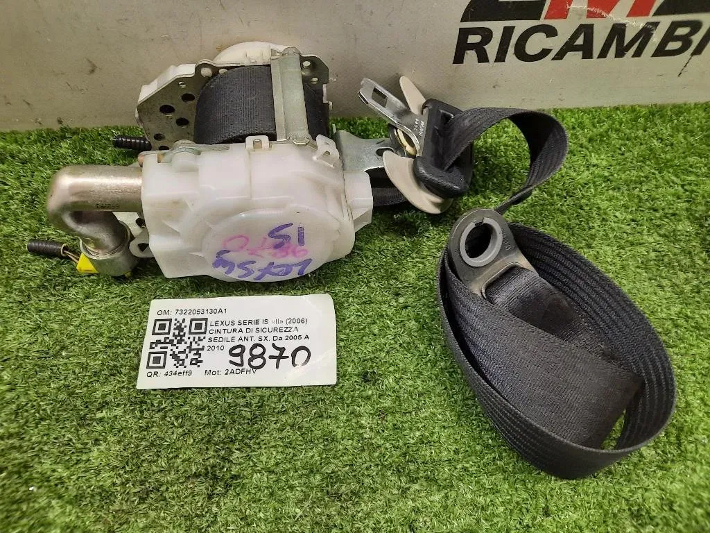 Cintura DI Sicurezza Sedile ANT SX 7322053130A1 Lexus Serie IS II 2006