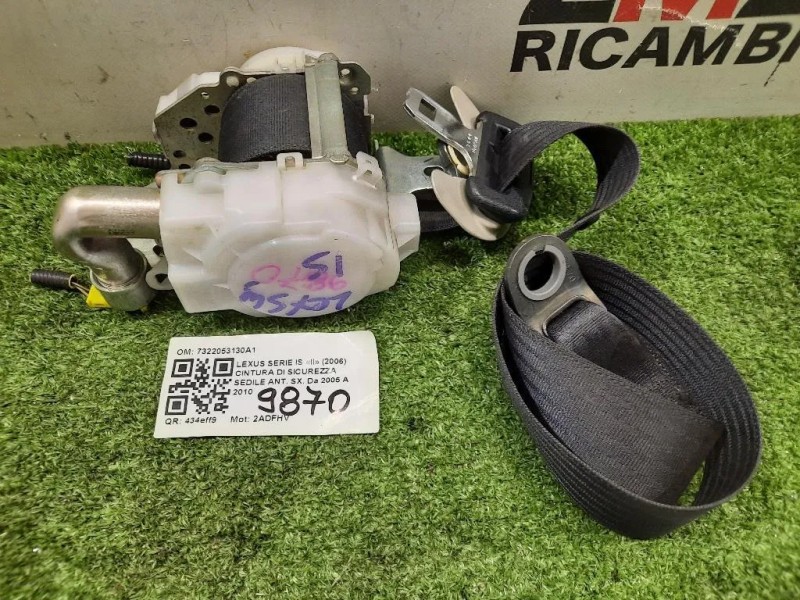 Cintura DI Sicurezza Sedile ANT SX 7322053130A1 Lexus Serie IS II 2006