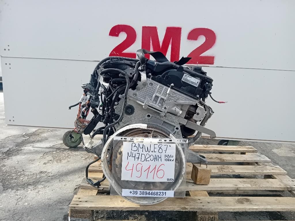 Motore Completo N47D20AM 143 CV 106 KW Bmw Serie 1 E87 Berlina 2005