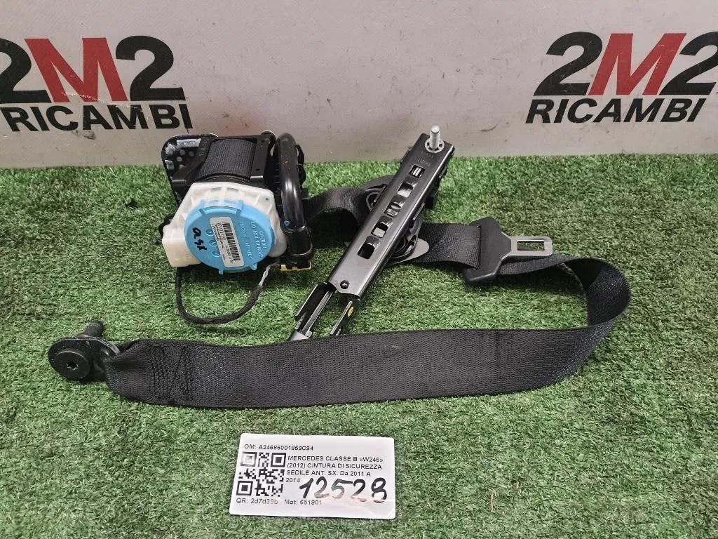 Cintura DI Sicurezza Sedile ANT SX A24686001859C94 Mercedes Classe B W246 2012