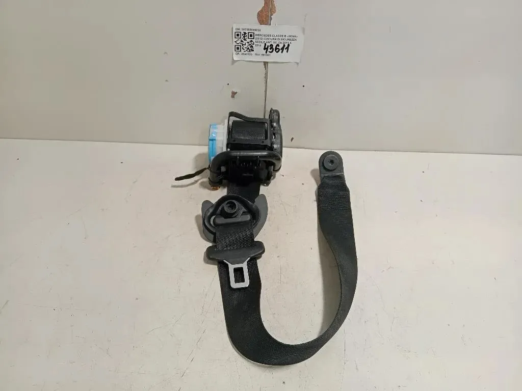 Cintura DI Sicurezza Sedile ANT SX 307068099228 Mercedes Classe B W246 2012