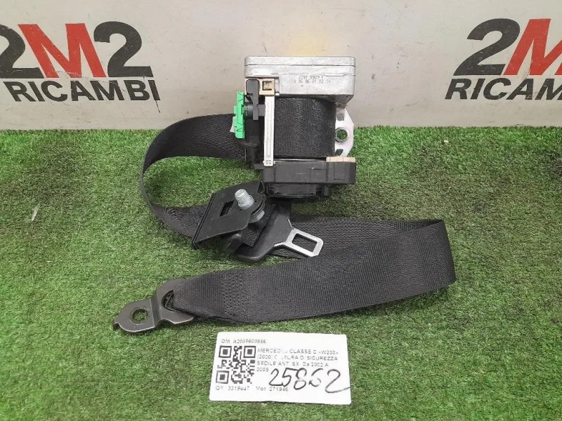 Cintura DI Sicurezza Sedile ANT SX A2038600986 Mercedes Classe C W203 2000