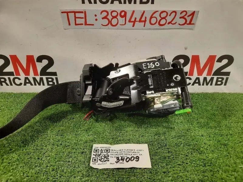 Cintura DI Sicurezza Sedile ANT SX 620020200 Mercedes Classe E C207 Coupé 2010