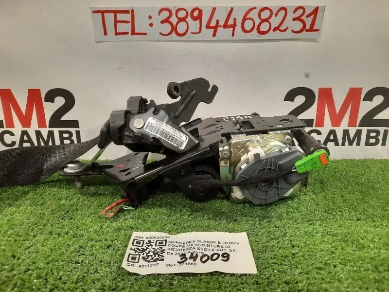 Cintura DI Sicurezza Sedile ANT SX 620020200 Mercedes Classe E C207 Coupé 2010