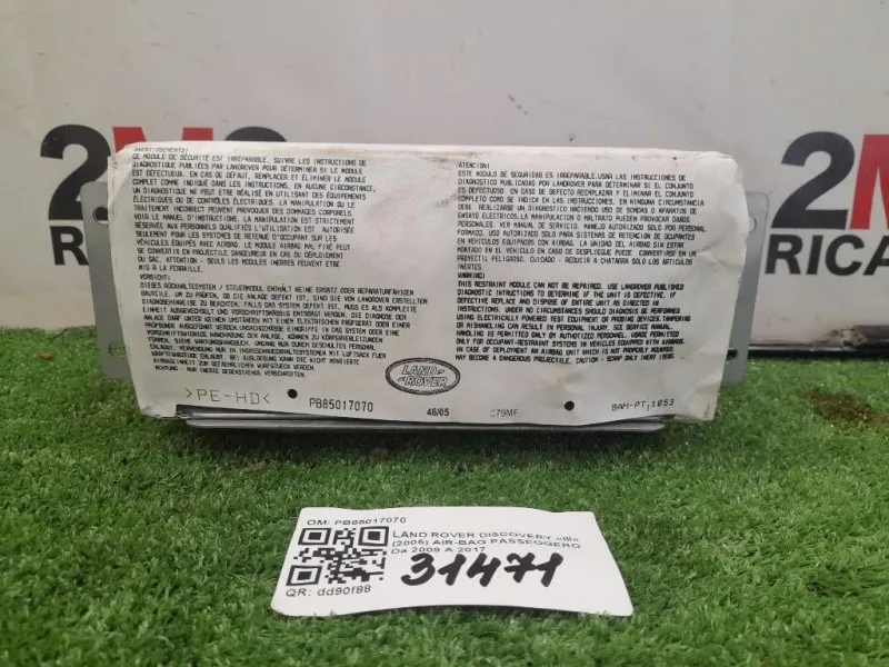 Air-bag Passeggero PB85017070 Land Rover Discovery III 2005