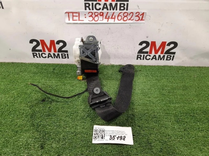 Cintura DI Sicurezza Sedile ANT SX 6122001 Mercedes Classe SLK R171 2004