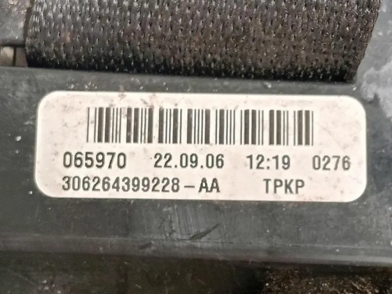 Cintura DI Sicurezza Sedile ANT SX 306264399228-AA Mercedes Classe SLK R171 2008