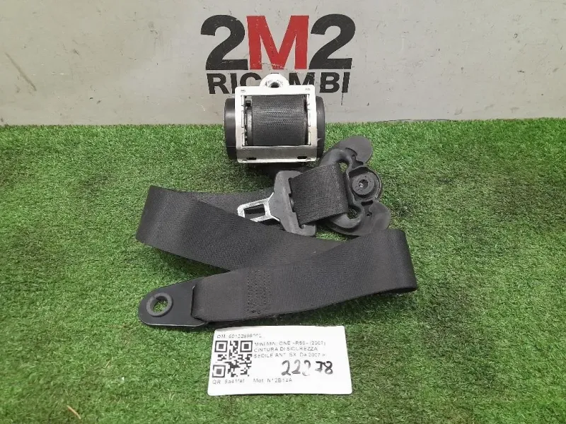 Cintura DI Sicurezza Sedile ANT SX 601028900E Mini MINI ONE R56 2007