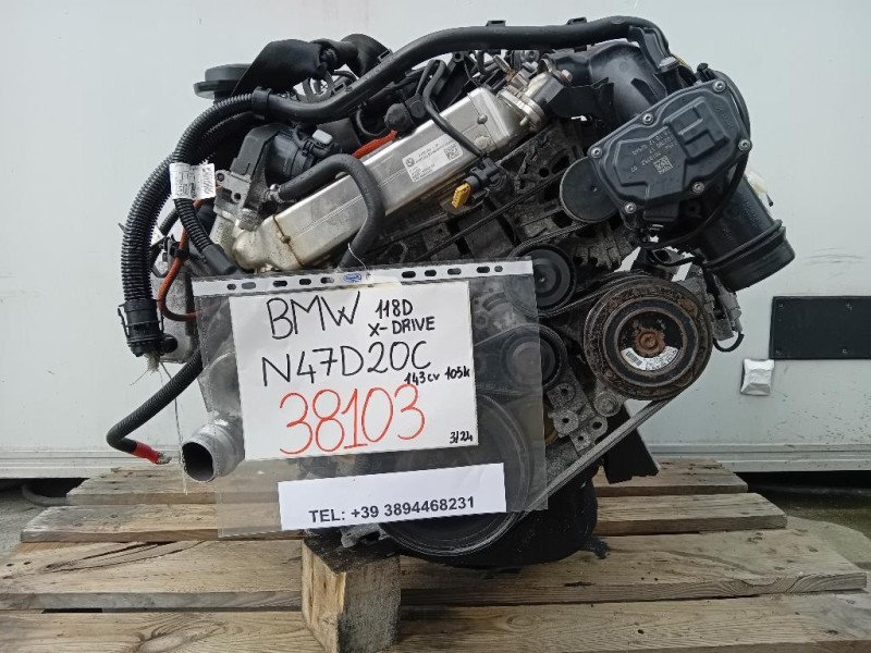 Motore Completo N47D20C 143CV 105KW Bmw Serie 1 F20 Berlina 2012