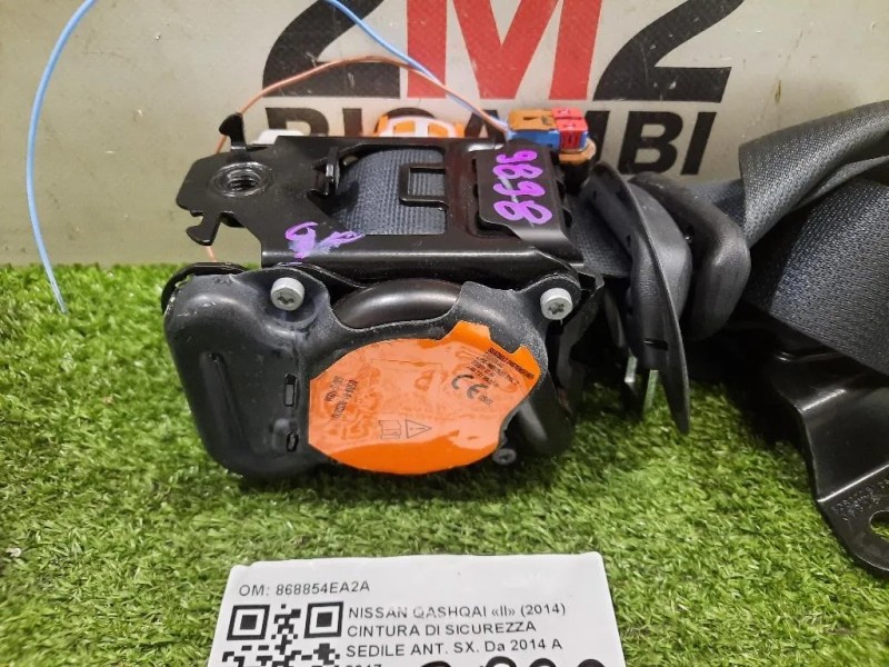 Cintura DI Sicurezza Sedile ANT SX 868854EA2A Nissan Qashqai II 2014