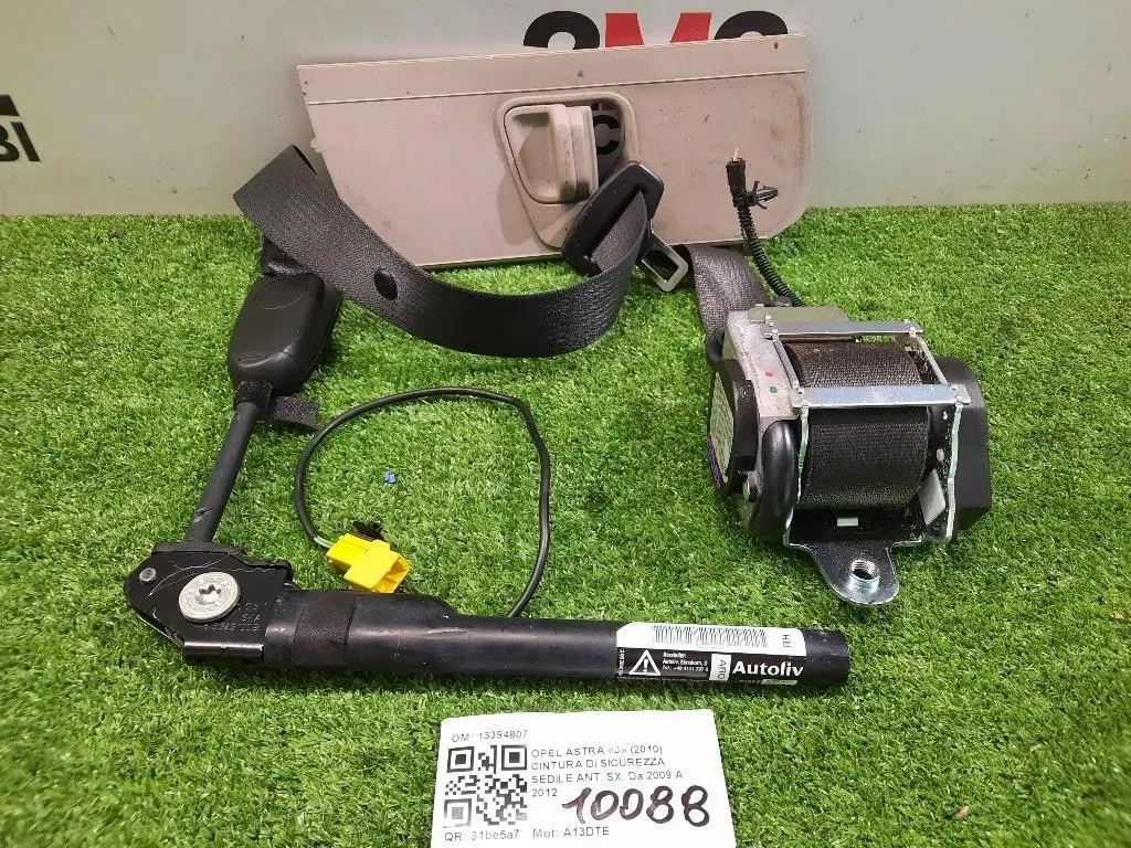Cintura DI Sicurezza Sedile ANT SX 13394807 Opel Astra J 2010