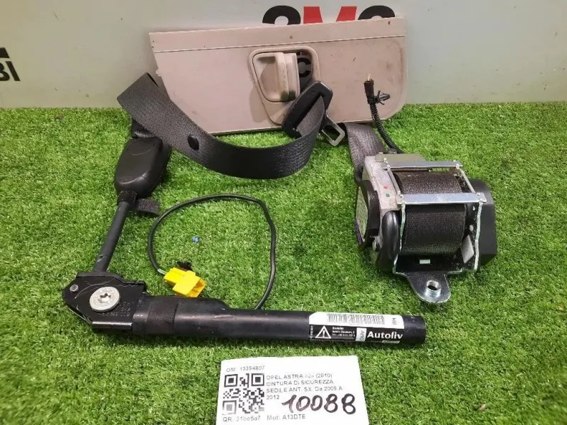 Cintura DI Sicurezza Sedile ANT SX 13394807 Opel Astra J 2010