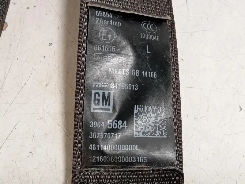 Cintura DI Sicurezza Sedile ANT SX 39045684 Opel Astra K 2016