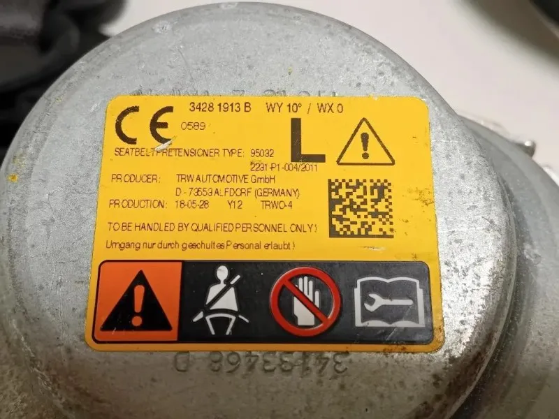 Cintura DI Sicurezza Sedile ANT SX 34203695 Opel Astra K 2016