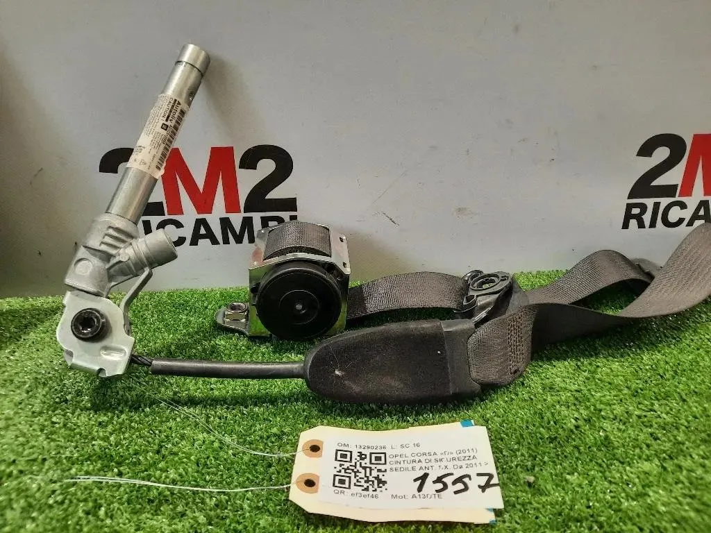 Cintura DI Sicurezza Sedile ANT SX 13290236 Opel Corsa D 2011