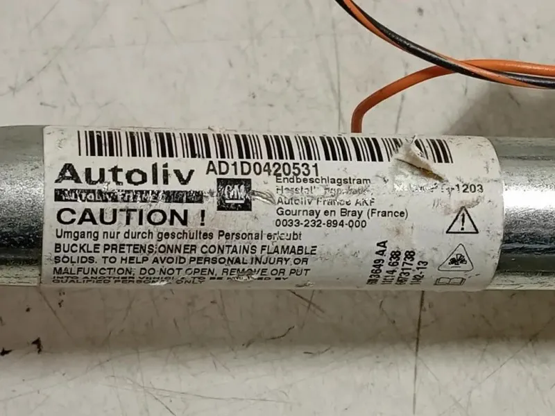 Cintura DI Sicurezza Sedile ANT SX 617107600C Opel Corsa D 2011