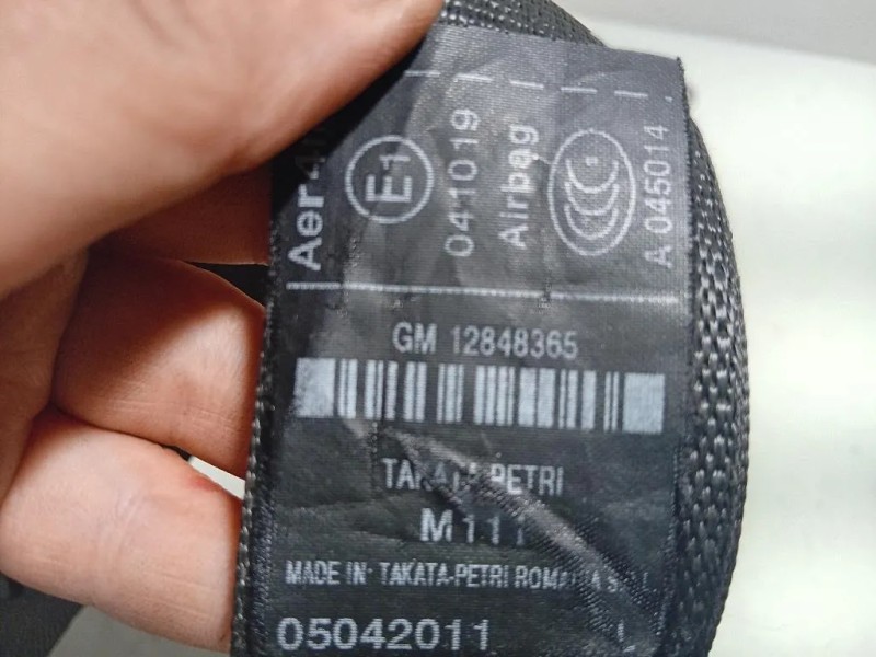 Cintura DI Sicurezza Sedile ANT SX 12848365 Opel Insignia A 2009