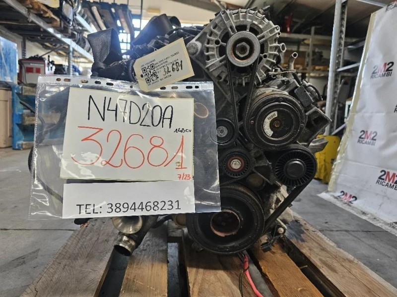 Motore Completo N47D20A 143CV 105KW Bmw Serie 3 E91 Touring 2005