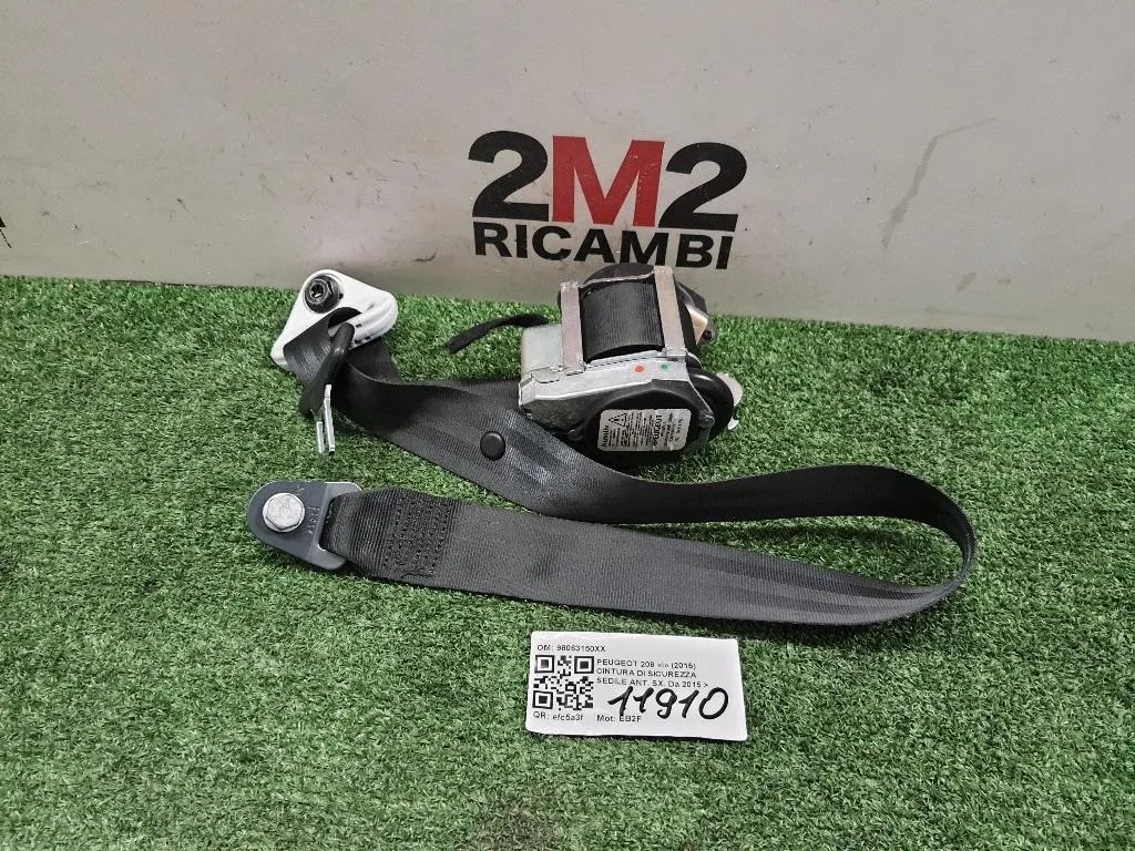 Cintura DI Sicurezza Sedile ANT SX 98063150XX Peugeot 208 I 2015