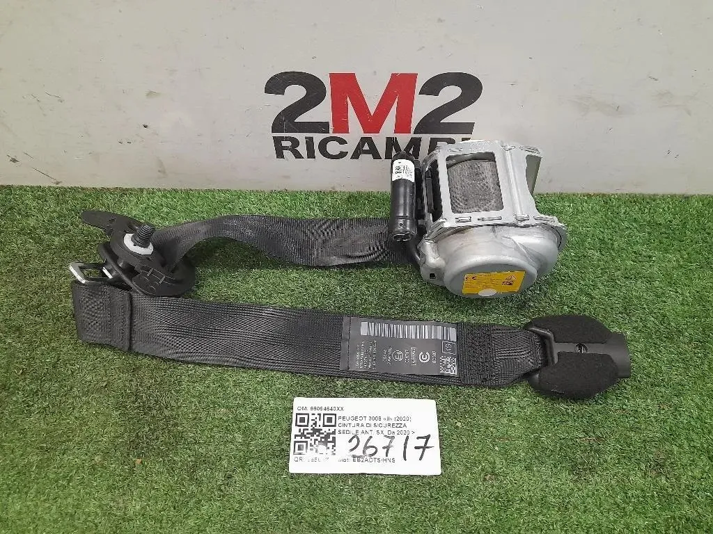 Cintura DI Sicurezza Sedile ANT SX 98094640XX 5008 3008 Peugeot 3008 II 2020