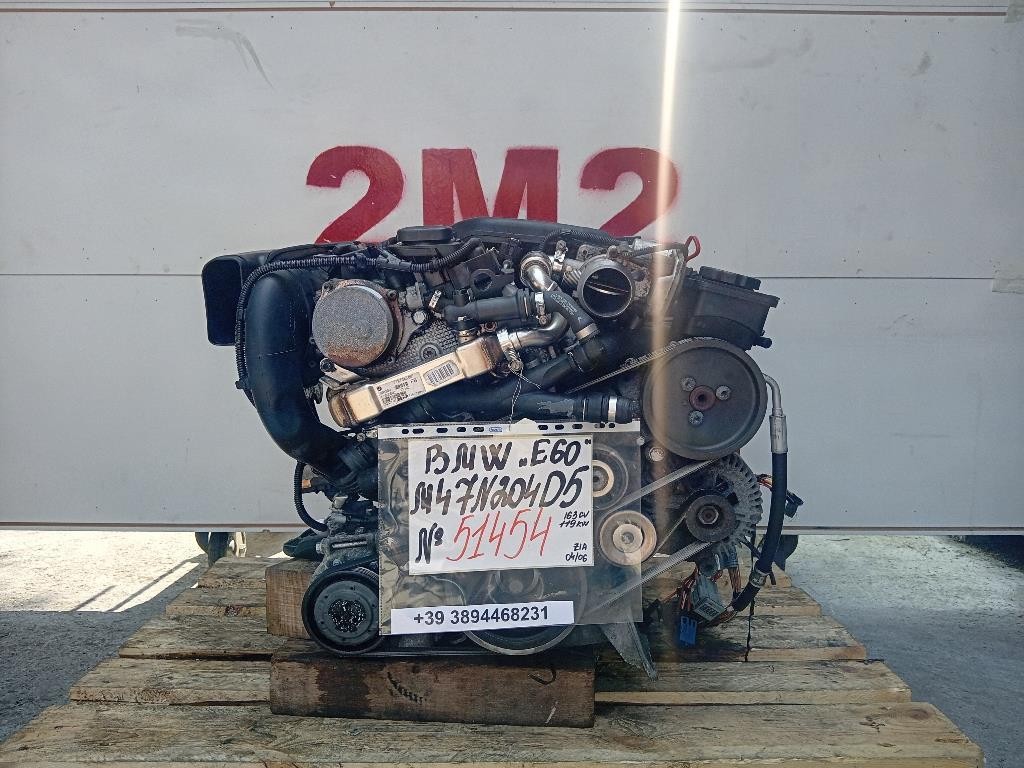 Motore Completo M47N204D5 163 CV 119 KW Bmw Serie 5 E60 Berlina 2004
