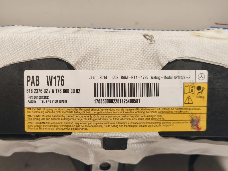Air-bag Passeggero A1768600002 Mercedes Classe A W176 2013