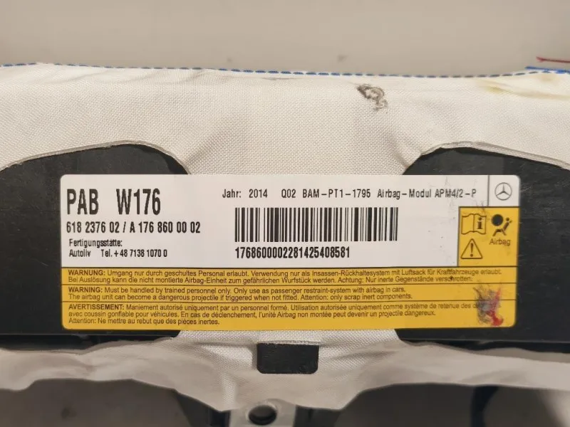 Air-bag Passeggero A1768600002 Mercedes Classe A W176 2013