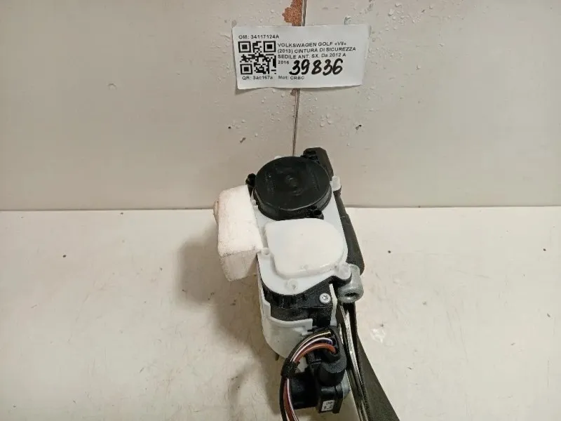 Cintura DI Sicurezza Sedile ANT SX 34117124A Volkswagen GOLF VII 2013