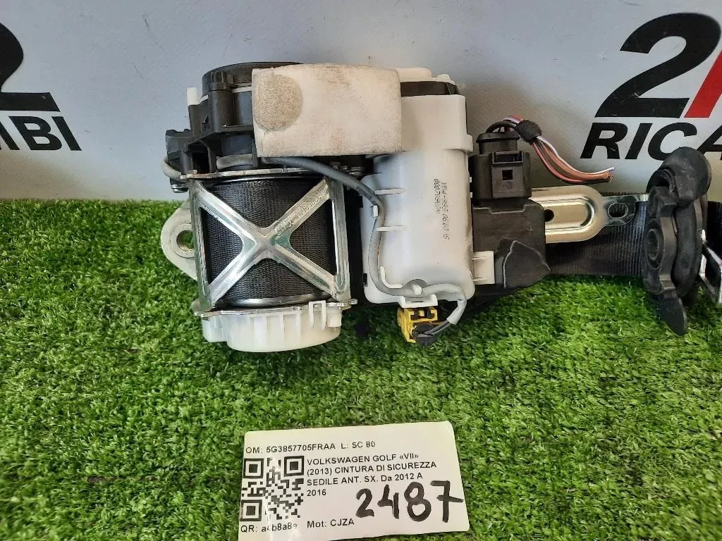 Cintura DI Sicurezza Sedile ANT SX 5G3857705FRAA Volkswagen GOLF VII 2013