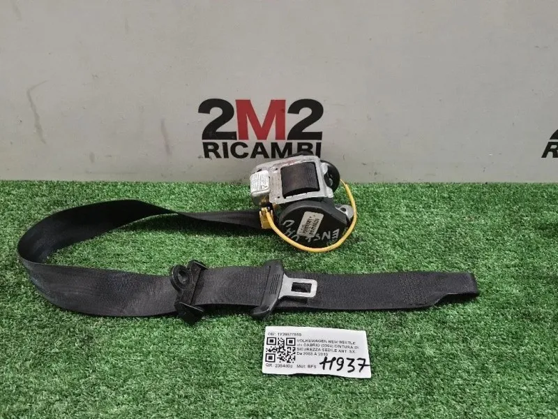 Cintura DI Sicurezza Sedile ANT SX 1Y2857705B Volkswagen NEW Beetle I Cabrio 2002
