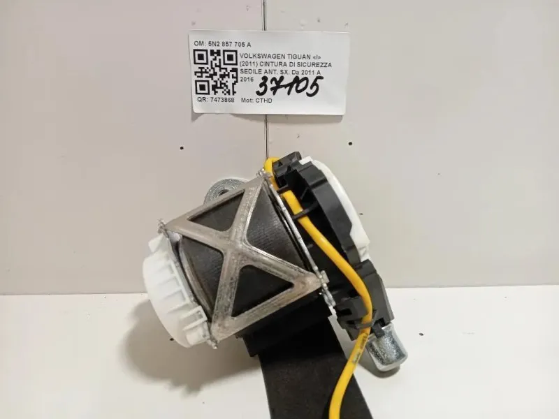 Cintura DI Sicurezza Sedile ANT SX 5N2 857 705 A Volkswagen Tiguan I 2011