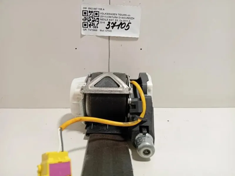 Cintura DI Sicurezza Sedile ANT SX 5N2 857 705 A Volkswagen Tiguan I 2011