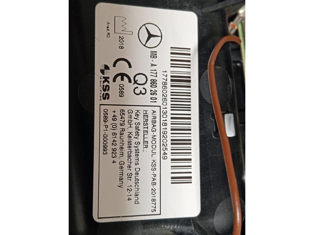Air-bag Passeggero A1778602601 Mercedes Classe A W177 2018