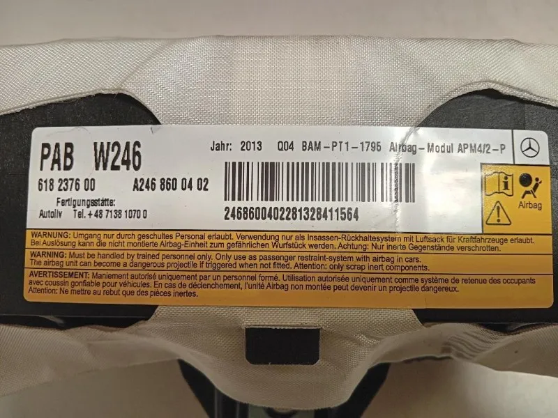 Air-bag Passeggero A2468600402 Mercedes Classe B W246 2012