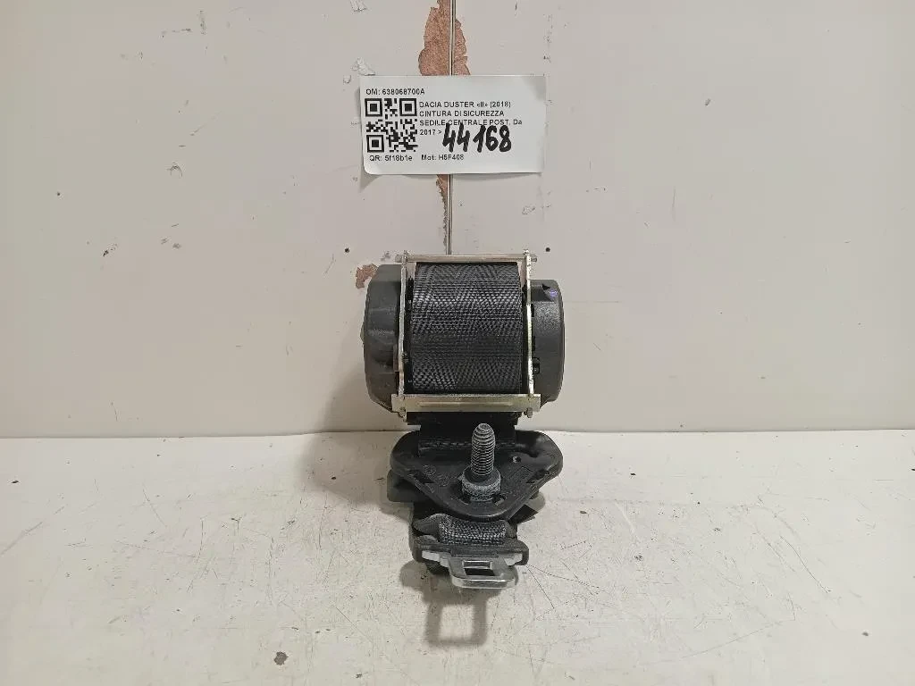 Cintura DI Sicurezza Sedile Centrale POST 638068700A Dacia Duster II 2018