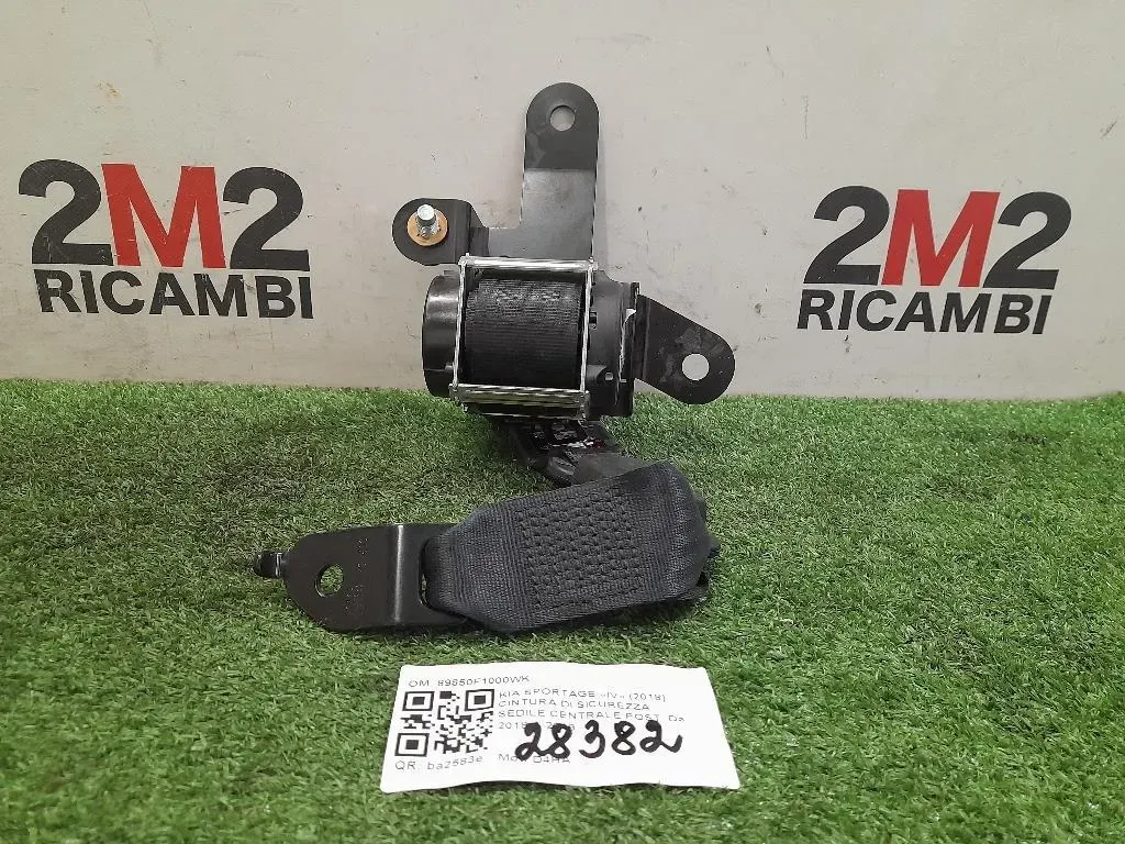 Cintura DI Sicurezza Sedile Centrale POST 89850F1000WK Kia Sportage IV 2018